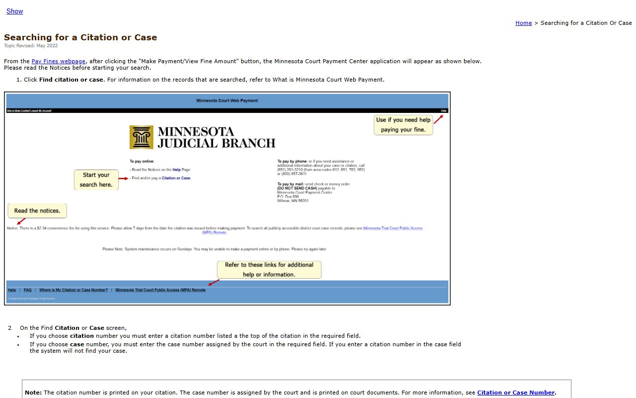 Douglas County court dockets citation and case number help