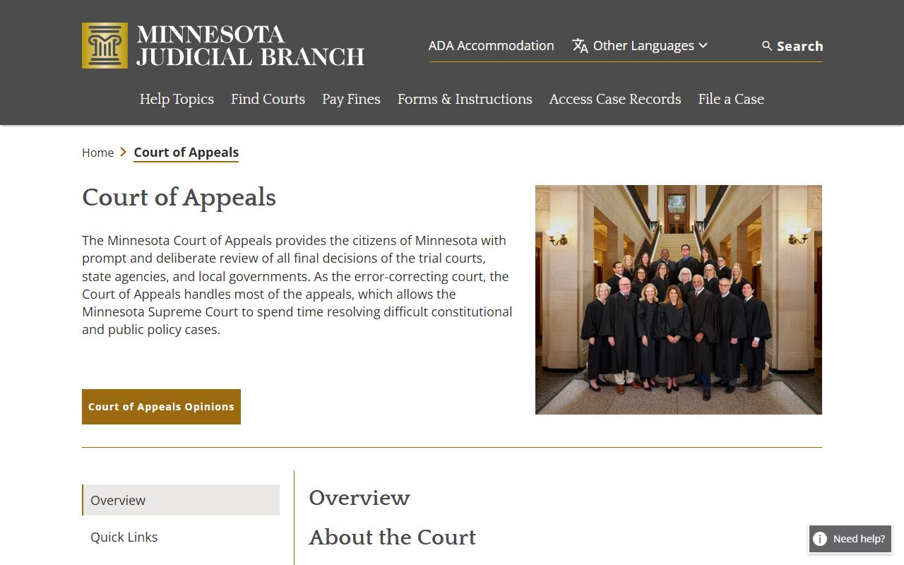 Douglas County Court records Minnesota Court of Appeals page
