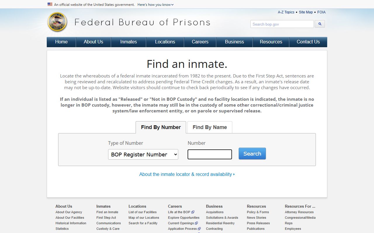 Douglas County inmate records federal inmate locator