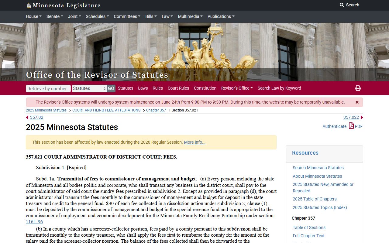 Douglas County probate records district court fee authority