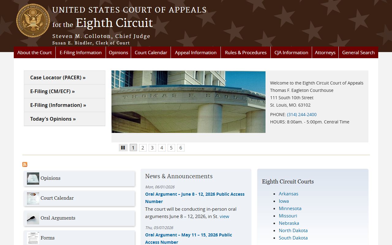 Douglas County traffic court records Eighth Circuit Court of Appeals